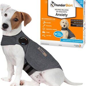 ThunderShirt for Dogs Small 15-25lbs HthrGray Classic Dog Anxiety Relief Calming
